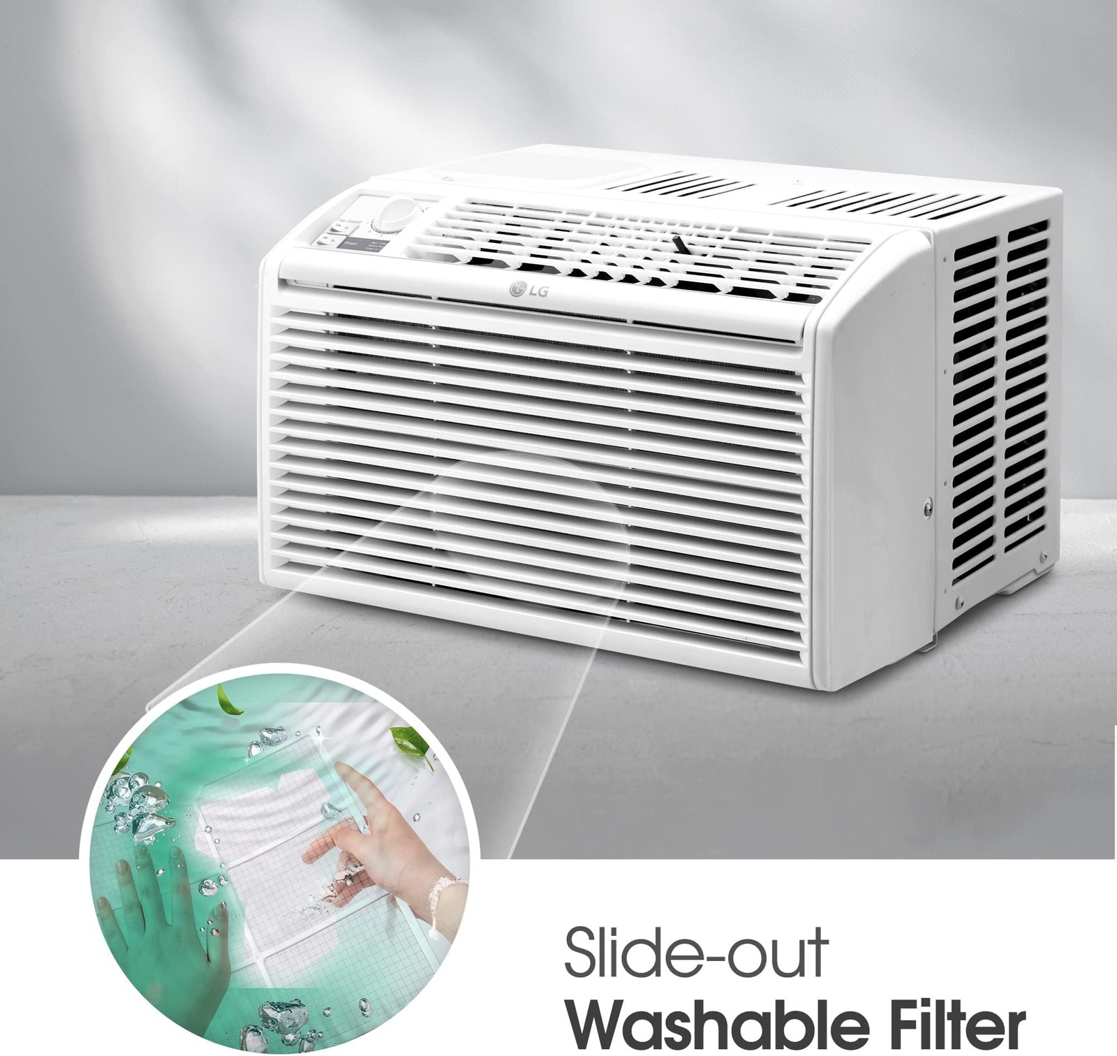 LG 5000 BTU Window Air Conditioners [2023 New] Easy Mechanical Control Ultra-…