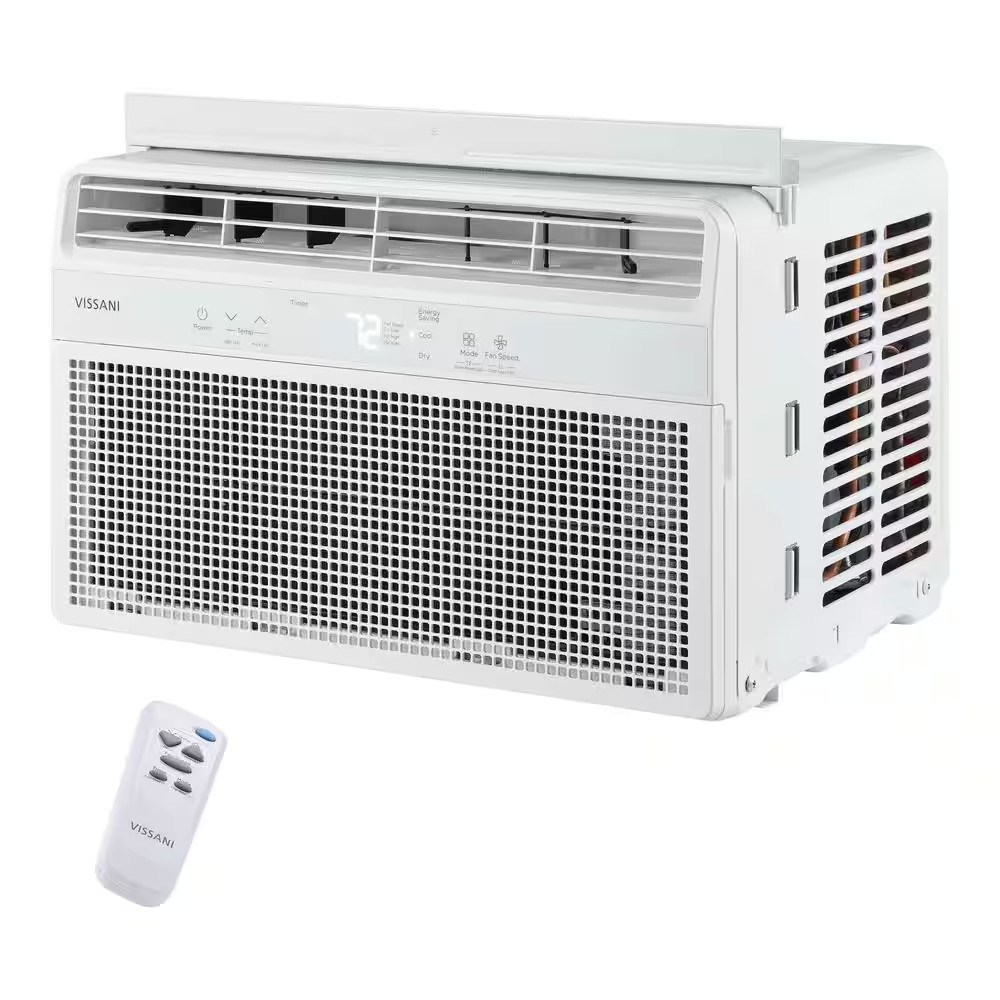 5,000 BTU 115-Volt Window Air Conditioner 150 Sq. Ft. Rooms with Remote in White