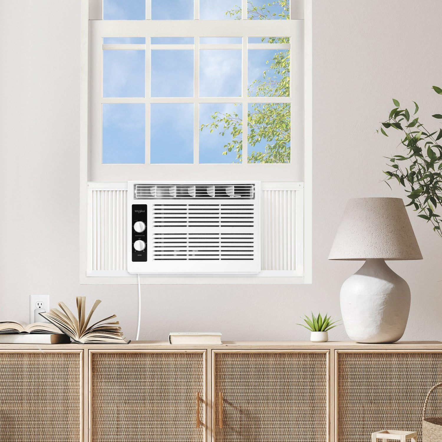 Whirlpool 5,000 BTU 115V Window Air Conditioner & Dehumidifier with Mechanical C