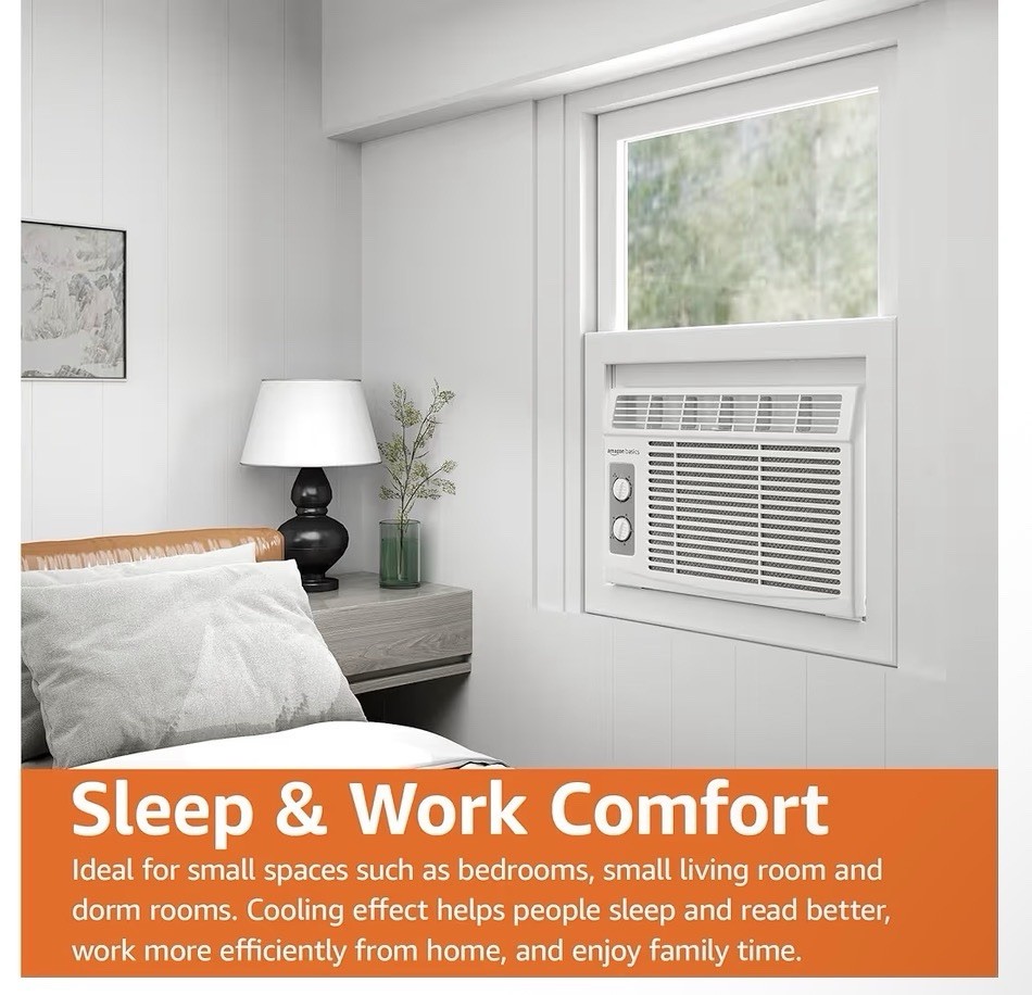 Window Air Conditioner 5000 BTU Cooling Up to 150 SQ. Ft.