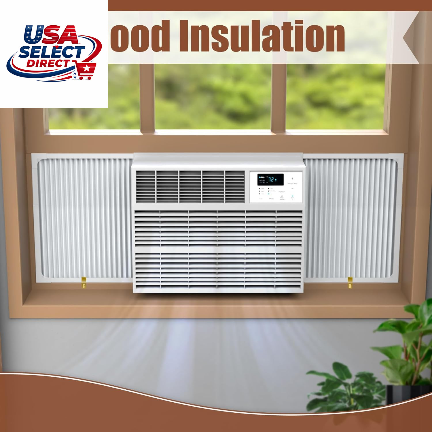 Window Air Conditioner Side Panels Adjustable Frame Seal Kit 5000-14000 BTU
