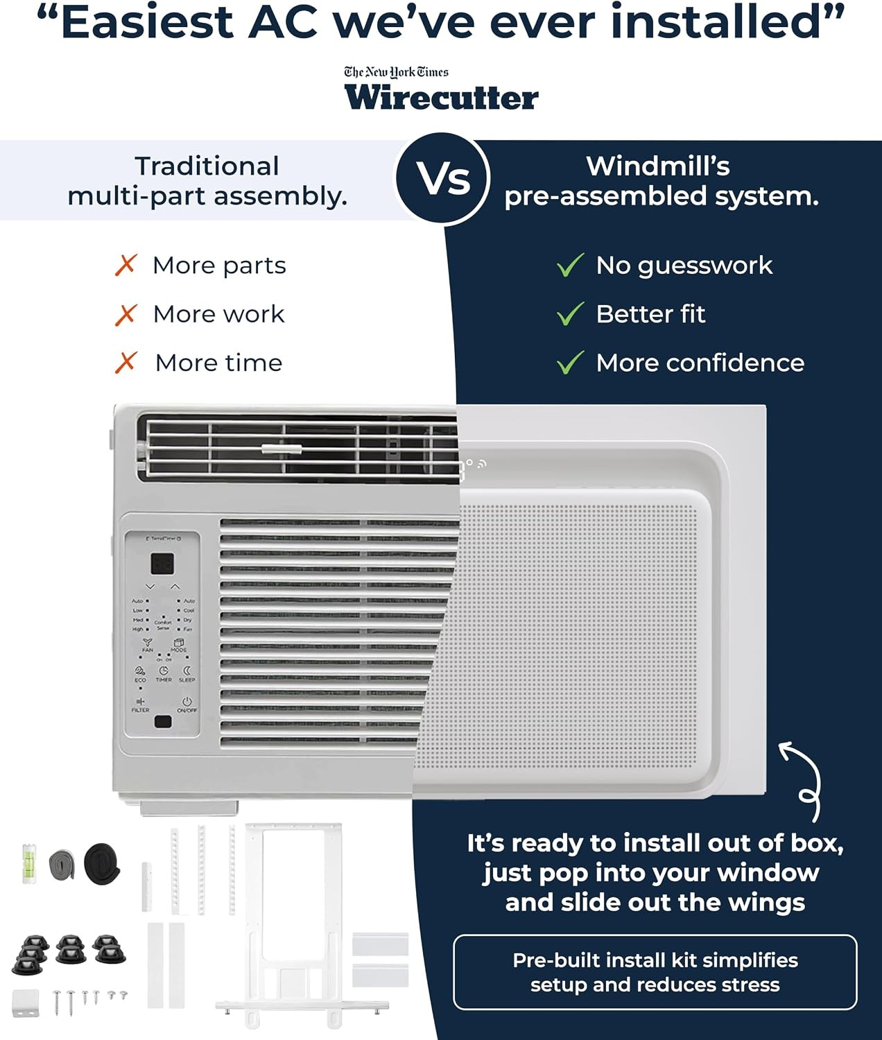 Windmill 8,000 BTU Quiet Window Air Conditioner