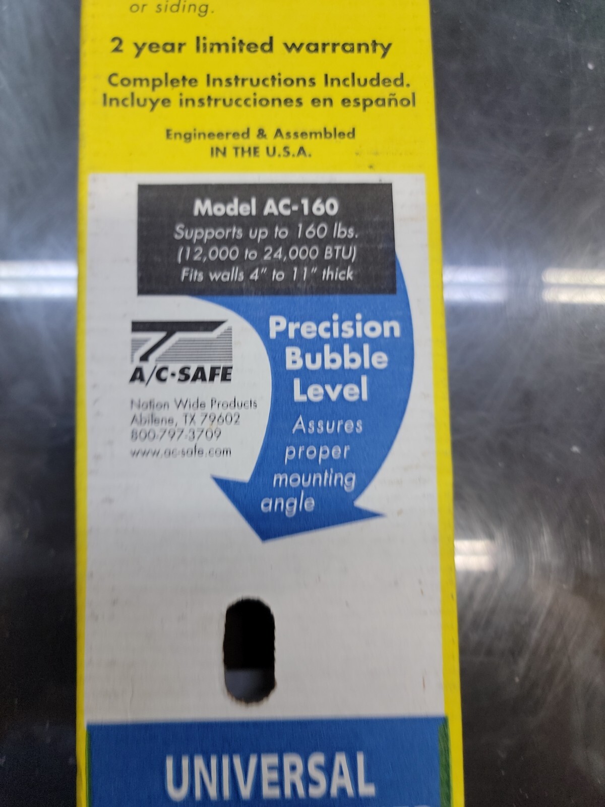 Universal Air Conditioner Supports – A/C-SAFE Model AC-160 . Quick USA Shipper.