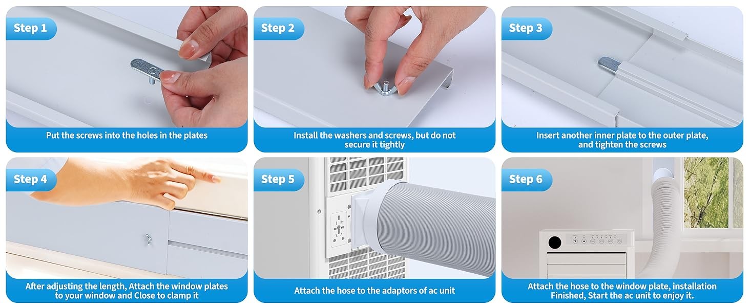 Portable Air Conditioner 10000 BTU / 8000 BTU AC Unit Cooling Dehumidifier & Fan