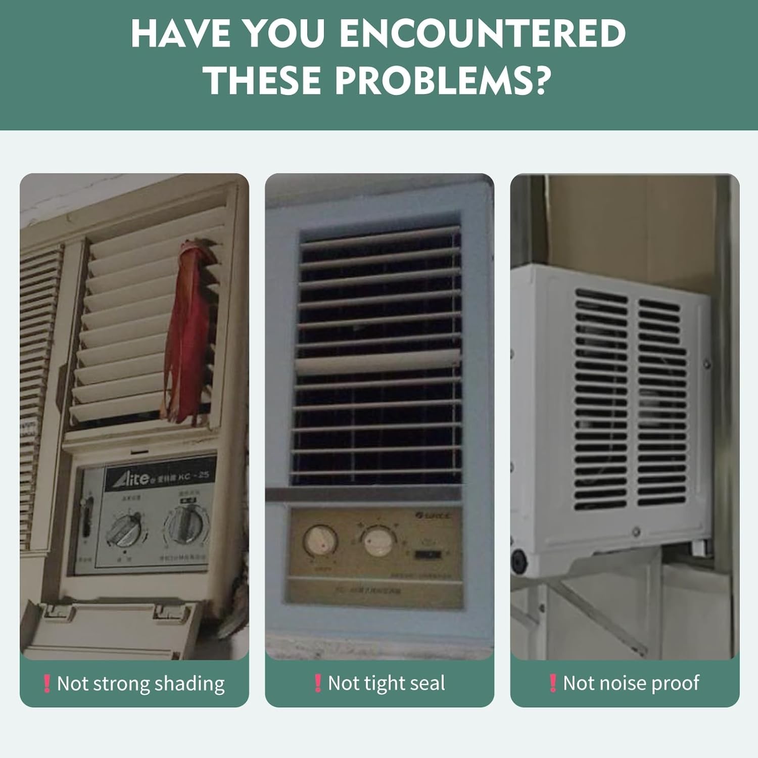 Window Air Conditioner,Side Insulated Foam Panel, Summer/Winter Heat and Draf…