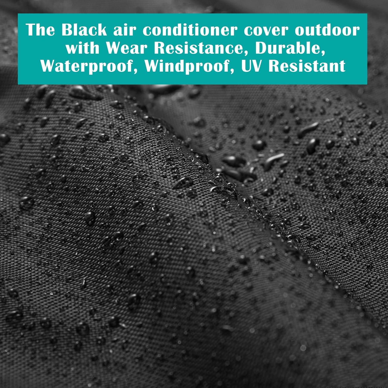 Air Conditioner Outdoor Cover for Midea U-Shape Window AC, 600D Waterproof Unit