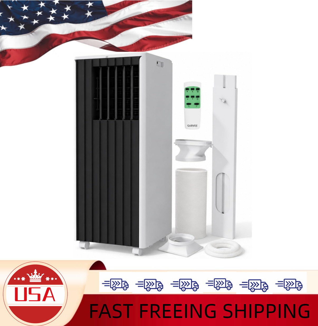 Portable Air Conditioners 8,000 BTU ,4-in-1 Modes with Efficient Cooling, Dehumi