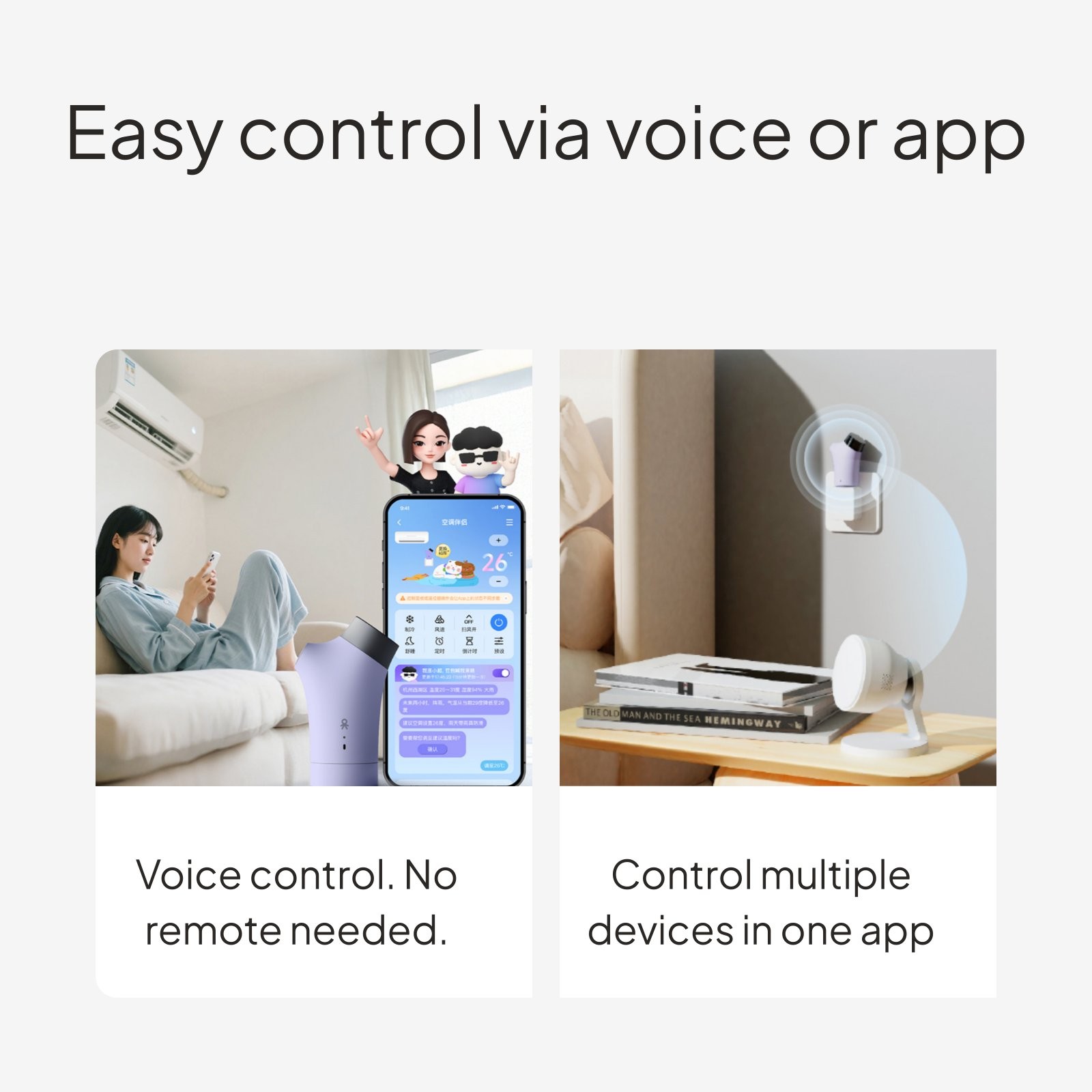 Smart AC with remote control
