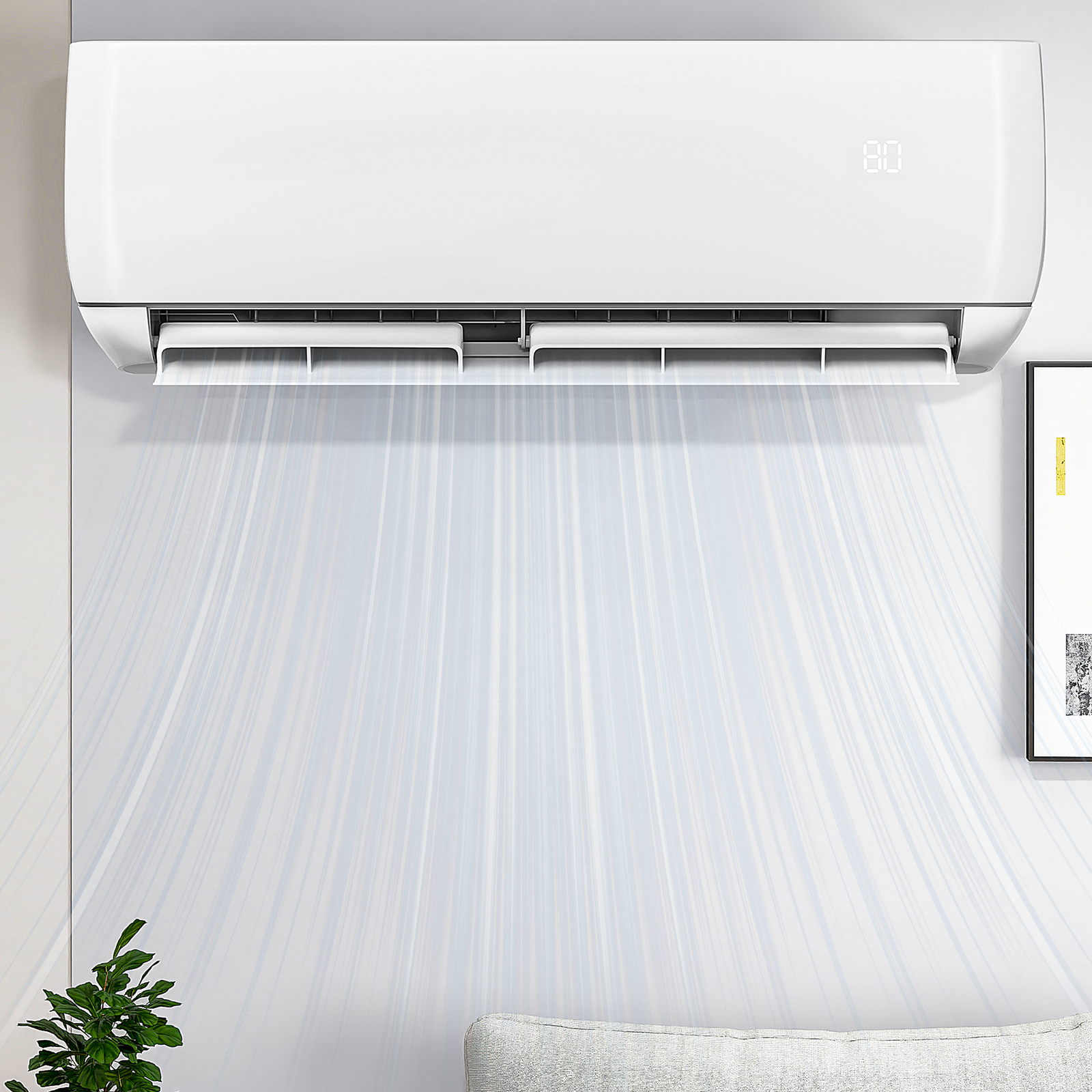 12000 BTU Mini Split Air Conditioner 20 SEER2 115V Ductless AC Cool 750 Sq. Ft