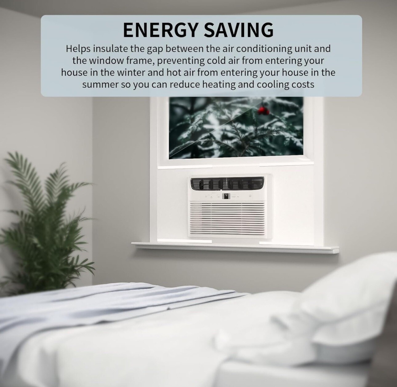 Window Air Conditioner Surround Foam Insulation Panel Ac Side Insulating