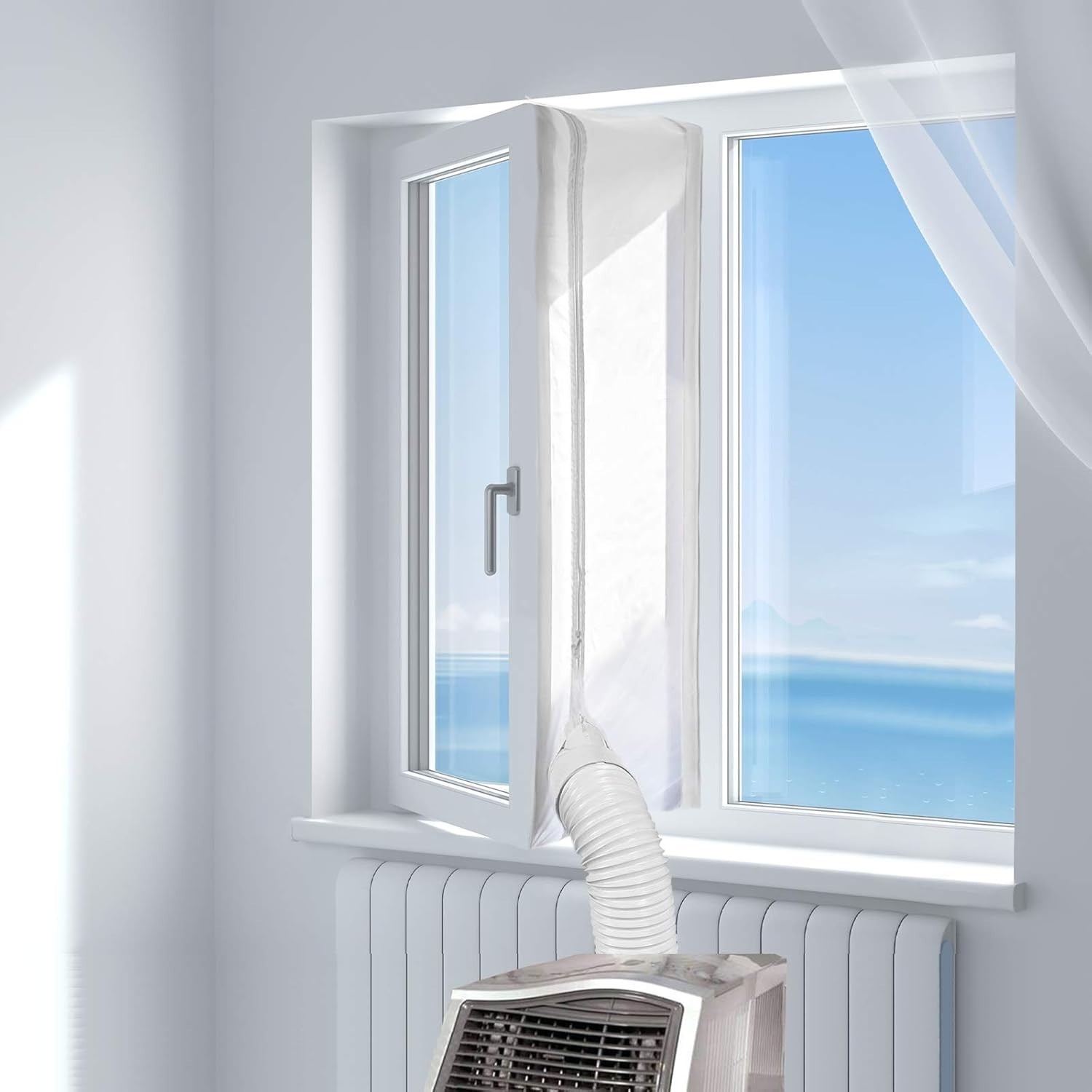 Universal 157″ Window Seal for Portable AC & Dryer – Easy Install, Energy Saving