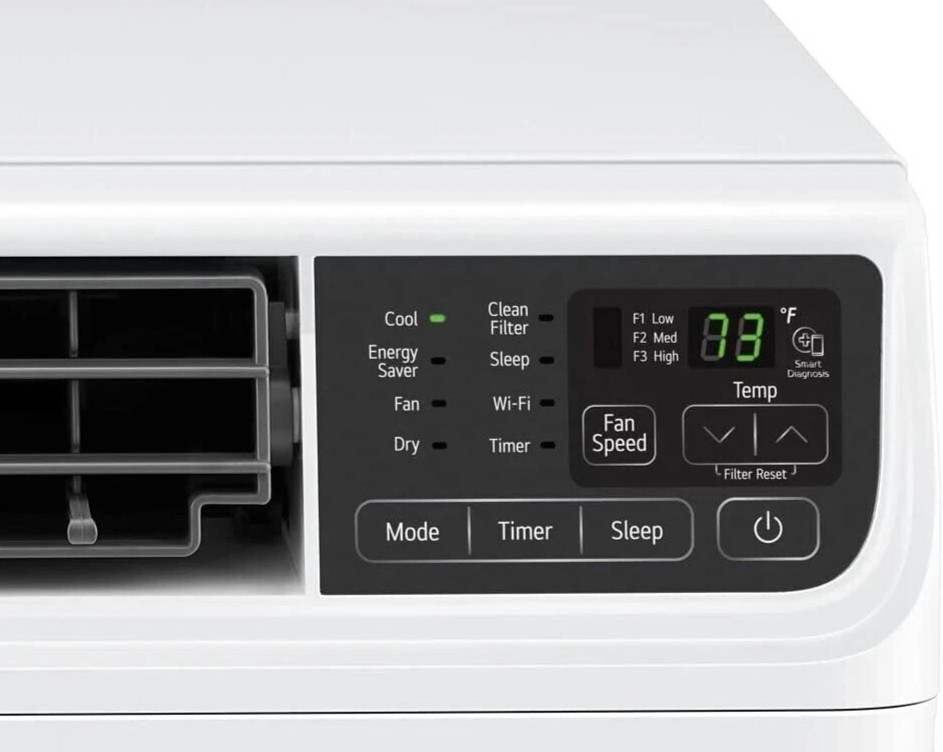 LG 18,000 BTU 1,000 Sq Ft Smart Window Air Conditioner w/ Remote