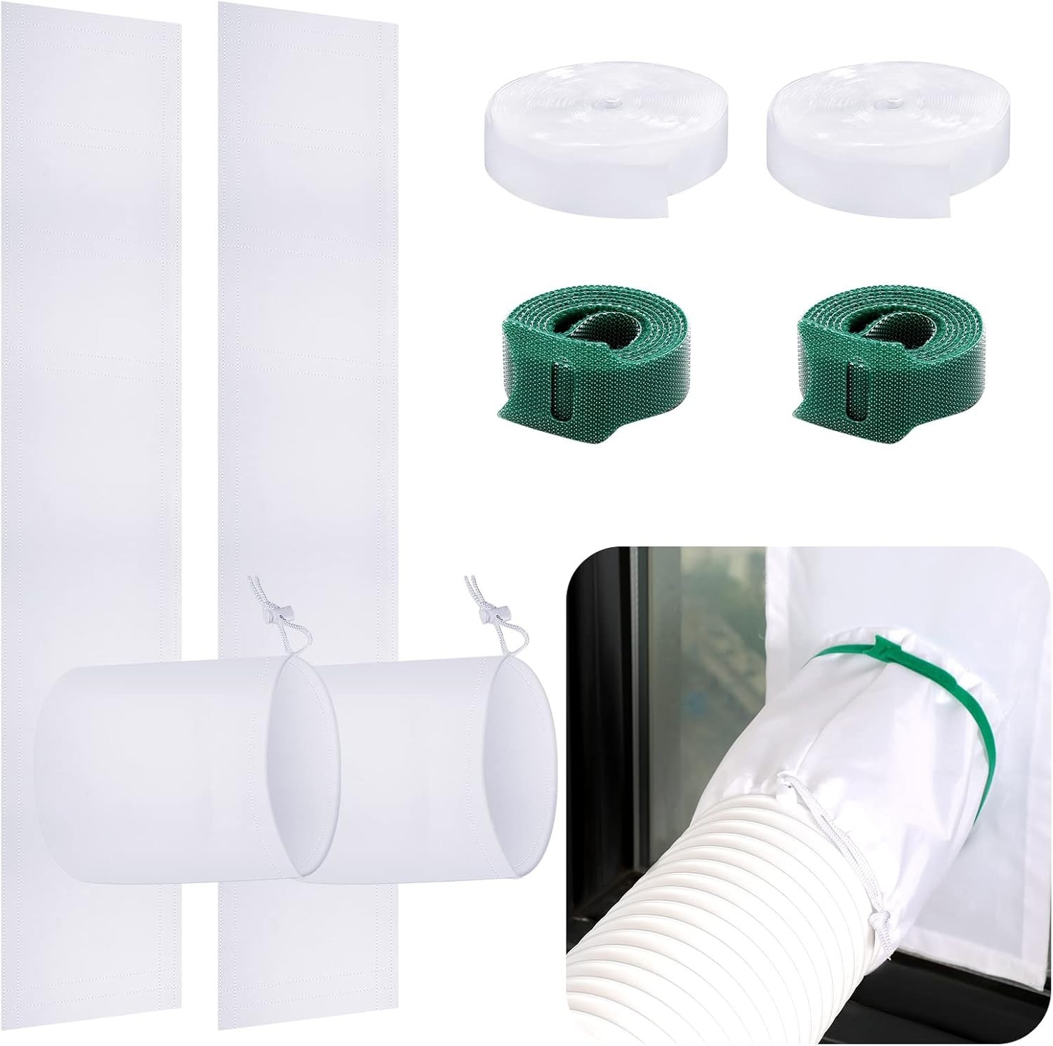 Energy-Efficient Portable AC Window Vent Kit – Fits Windows 34 to 64 Inches