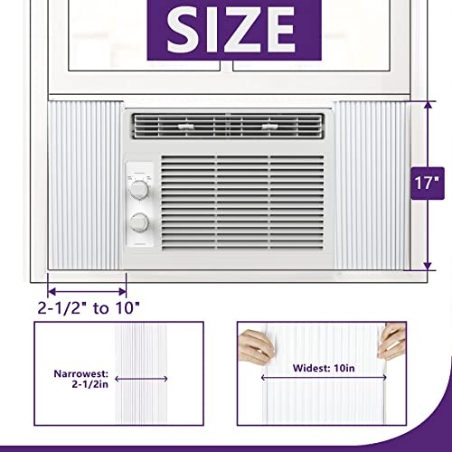 Window AC Side Panels, Double Layers Air Conditioner Insulation Panels Kit,