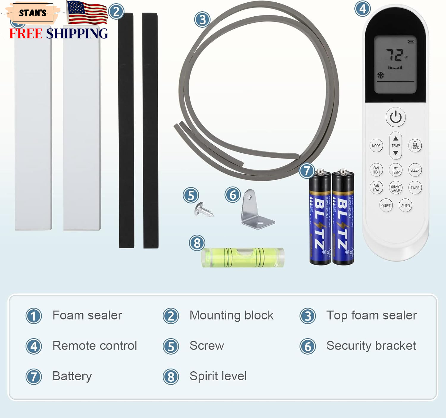 Window Air Conditioner 12 000 BTU 550 Sq Ft 6 Modes Timer White Antarctic Star