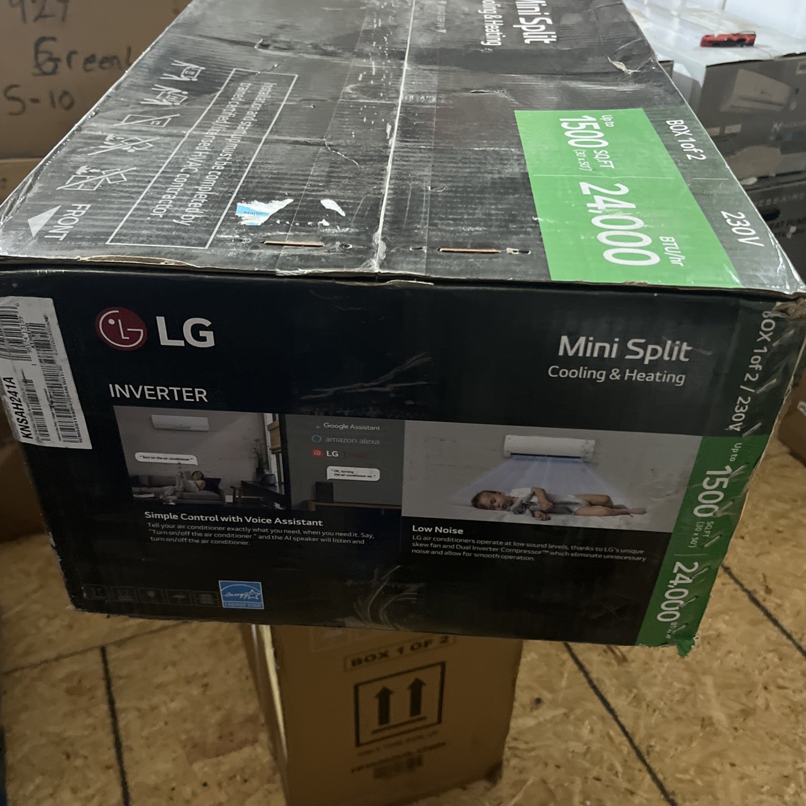 NEW!! LG 24,000 BTU 20 SEER2 Wi-Fi 1-Zone Ductless Mini Split ONLY INDOOR UNIT