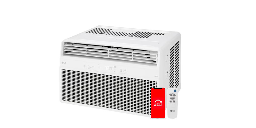 LG 8,000 BTU 115V ELECTRONIC SMART WAC W/REMOTE – WHITE
