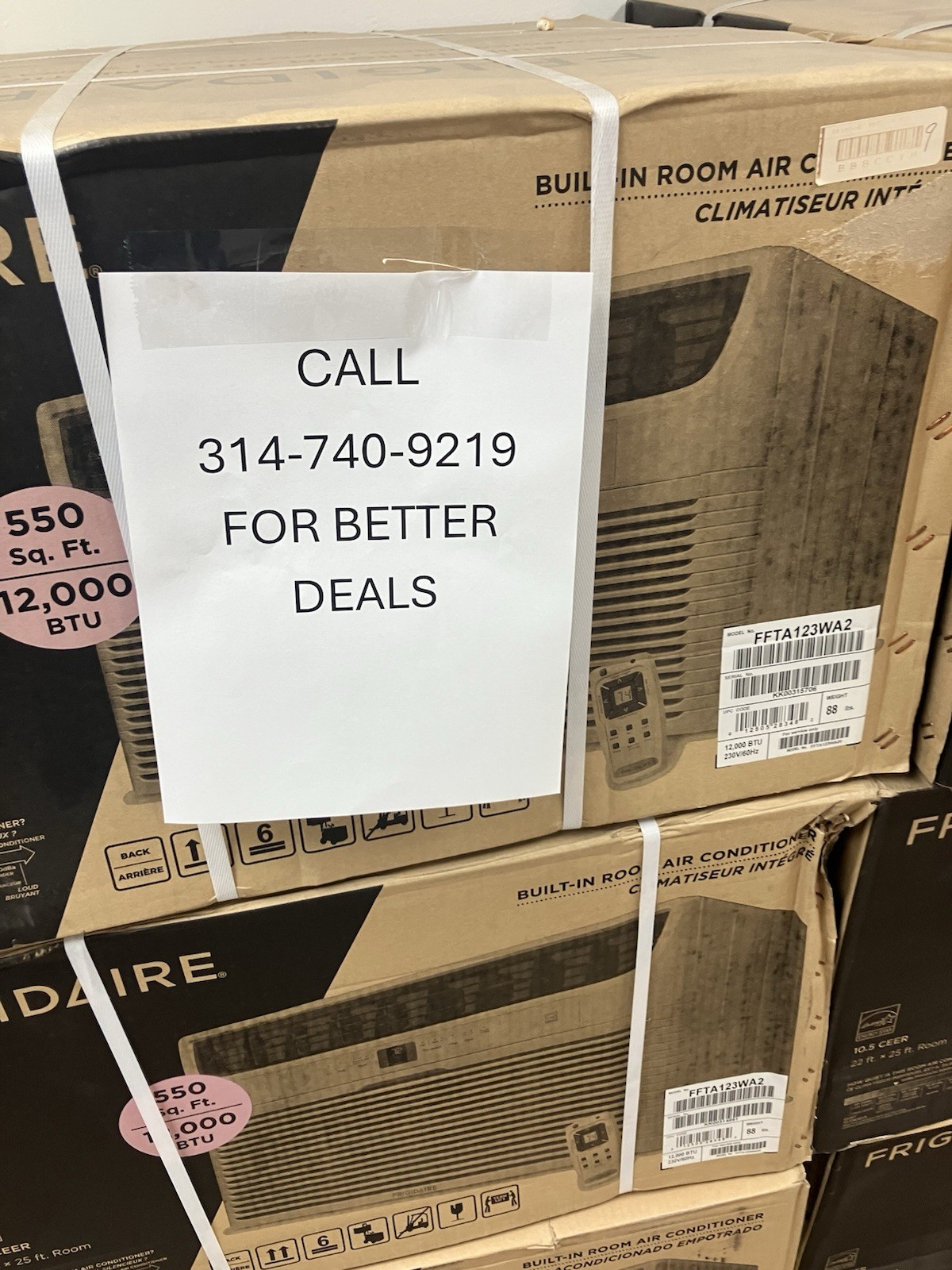 Frigidaire 12,000 BTU Through the Wall Air Conditioner – FFTA123WA2