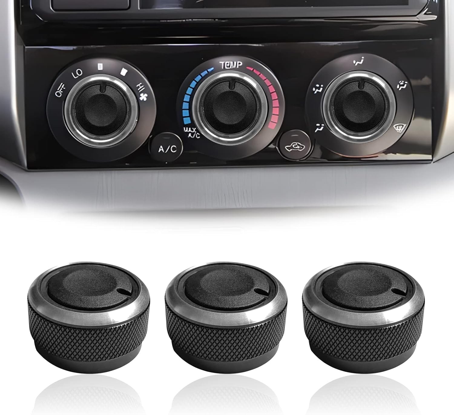 Heater Control Knob for Toyota Tacoma 3 Pack