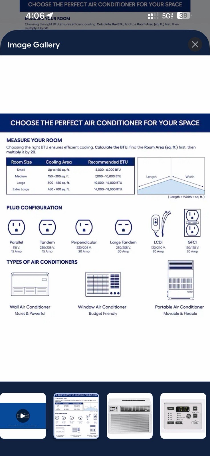 GE 11,800 BTU 230V Window Air Conditioner with Heat & Remote, White Fast Ship ✅✅