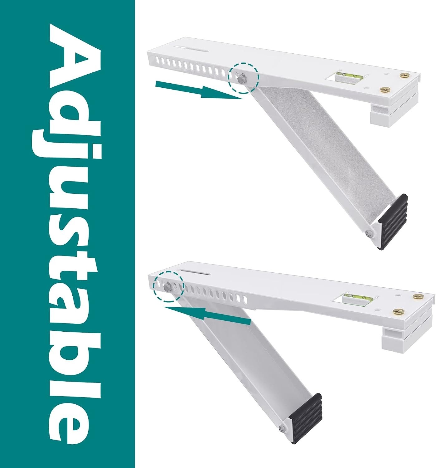Heavy-Duty Window AC Support Bracket — Supports Up to 85lbs, Easy Indoor Install