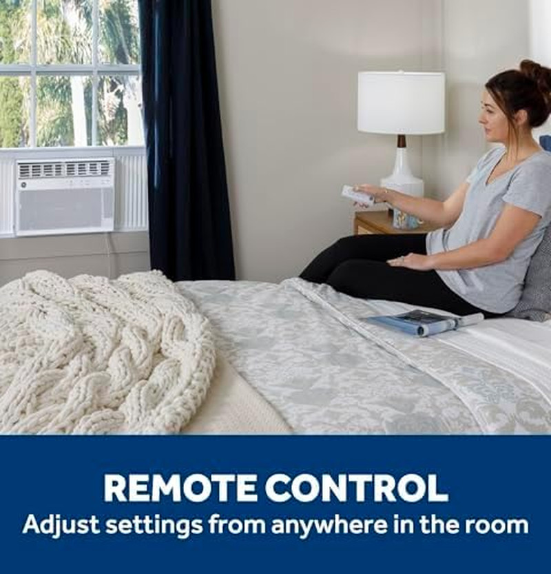 GE 10,000 BTU Smart Window Air Conditioner, Powerful Cooling for Rooms up to 450