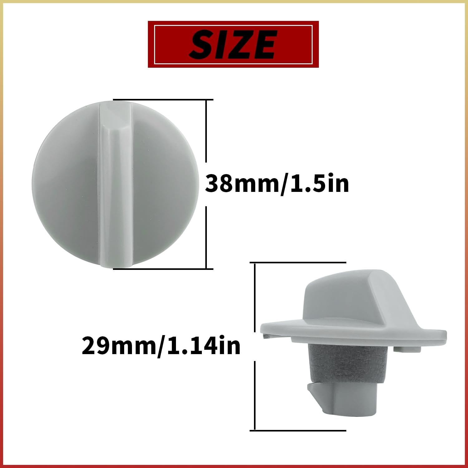 WP12X10002 Air Conditioner Control Knob Replacement Part – Compatible with Some