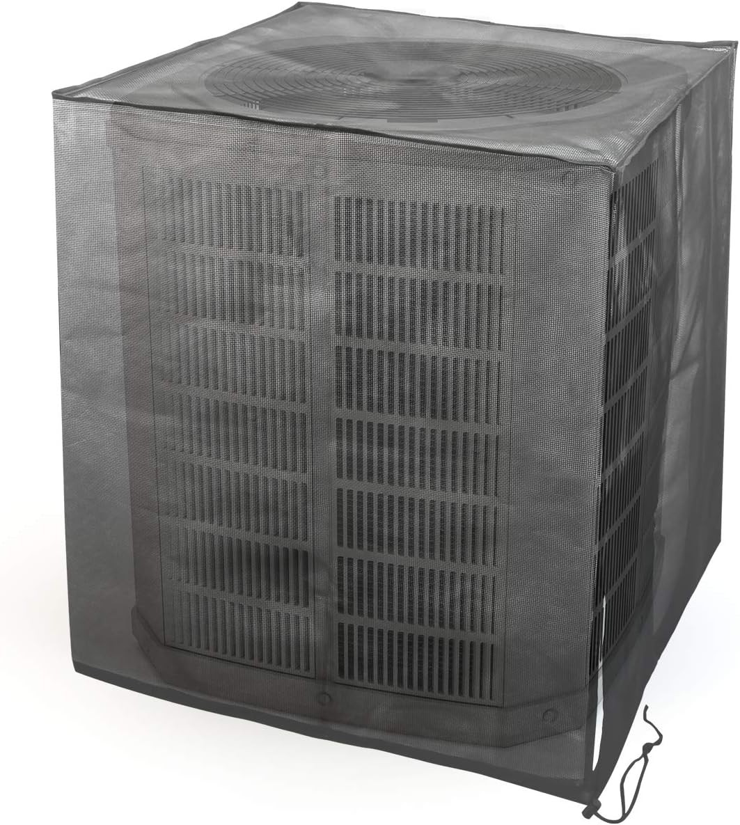 Full Mesh Central Air Conditioner Cover All Seasons Mesh Air Conditioner Leaf
