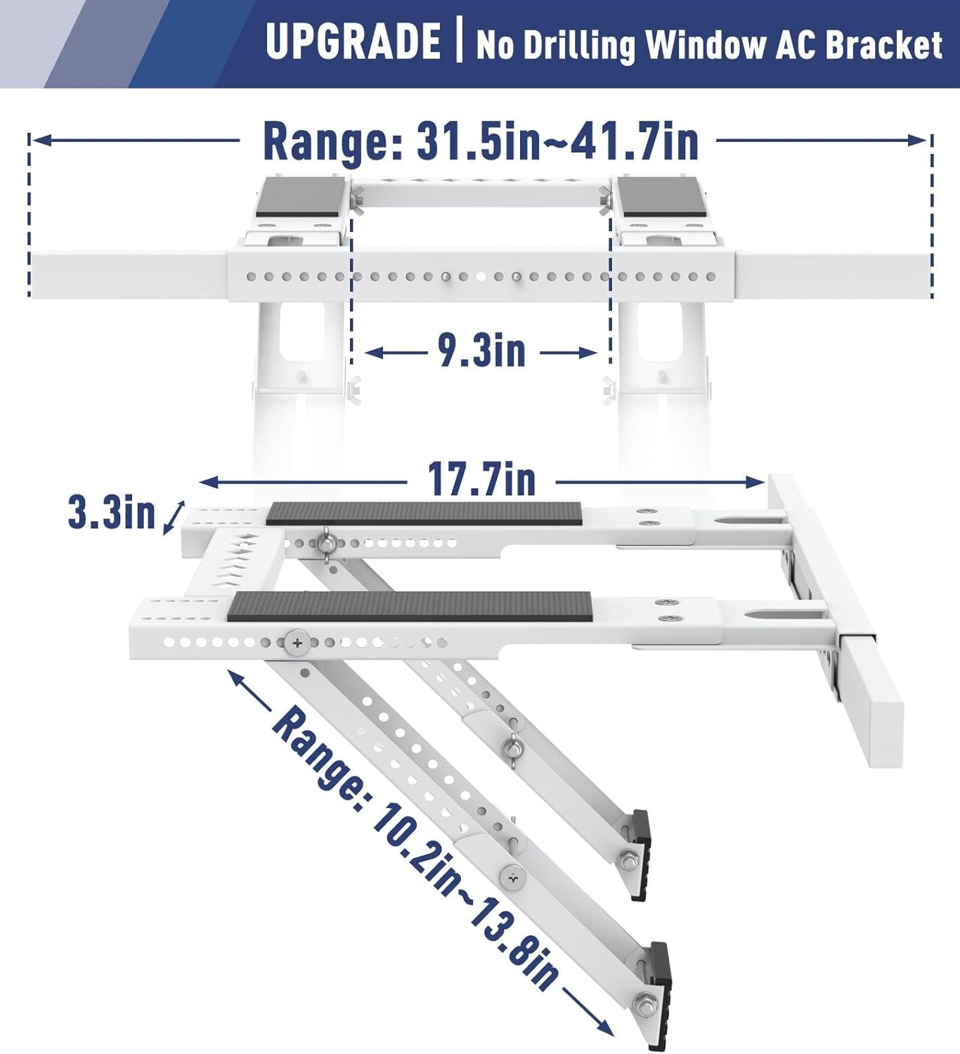 Sturdy Window AC Support Bracket – Adjustable & Safe Pest Protection Included