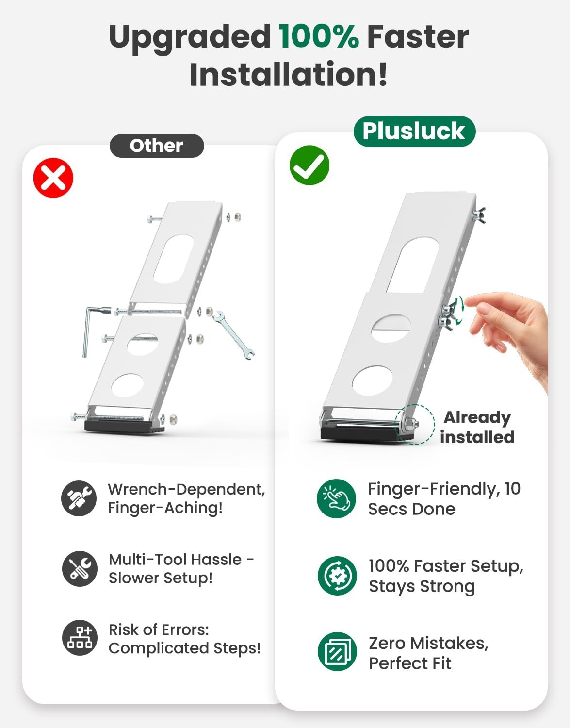 Adjustable Window Air Conditioner Support Bracket with Anti-Slip Mat & Level – 8