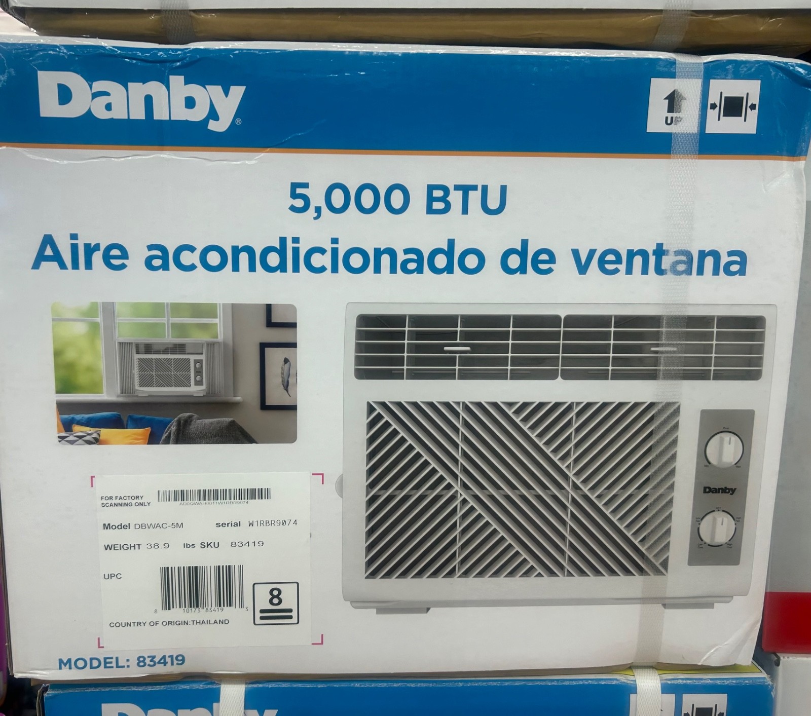Danby Window Air Conditioner AC Unit Energy Star Remote Cooling White
