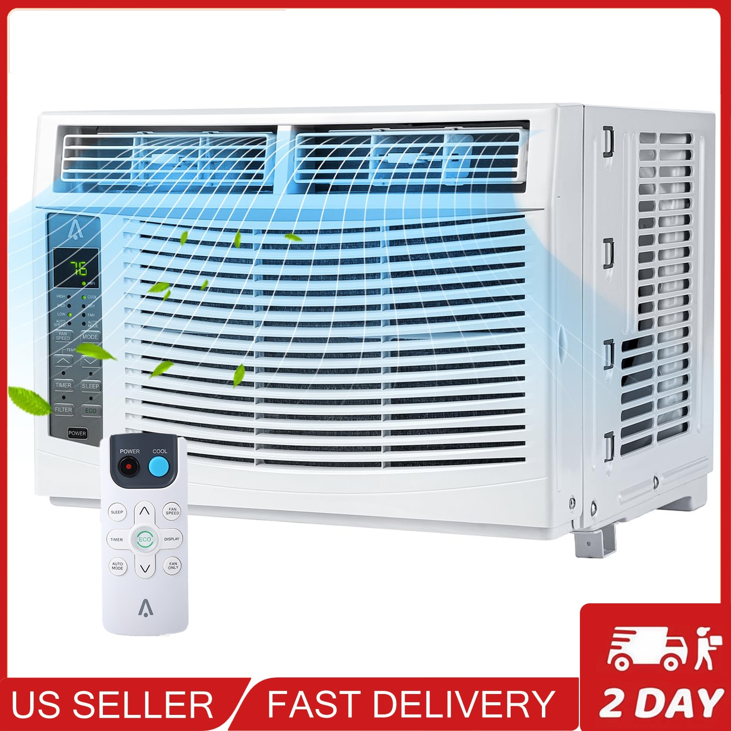 6000 BTU Window Air Conditioner AC Unit w/ Remote App Control up to 250 Sq. Ft.
