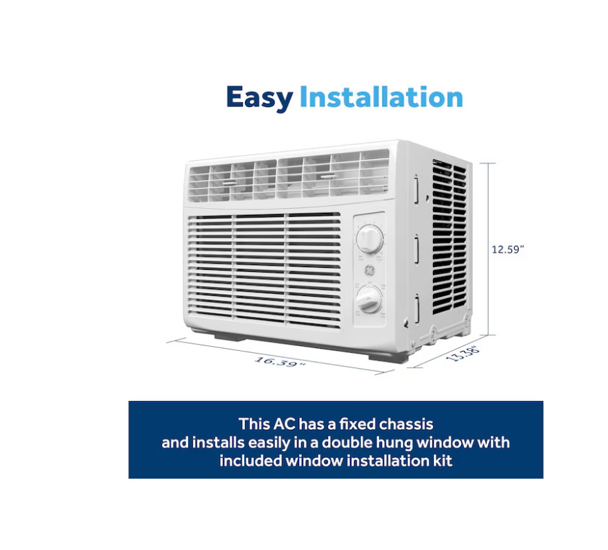 GE Small Room Window Air Conditioner , ( 115-Volt , 5000-BTU )