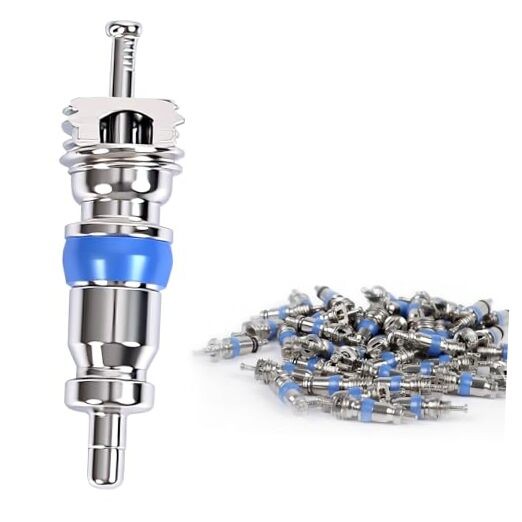 50Pcs Valve Core Replacement Kit for HVAC R32 R22 R410A Refrigerant/Tire