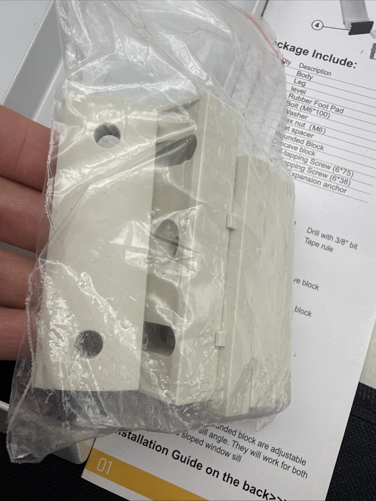 Window Air Conditioner Bracket Up to 85 lbs Designed to Fit 5,000 to 12,000 read