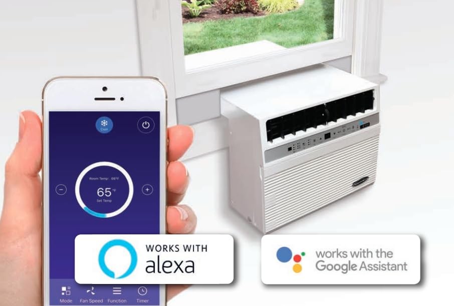 12,000 BTU Window Air Conditioner with 10,000 BTU Heater, Cooling, 115 Volts,