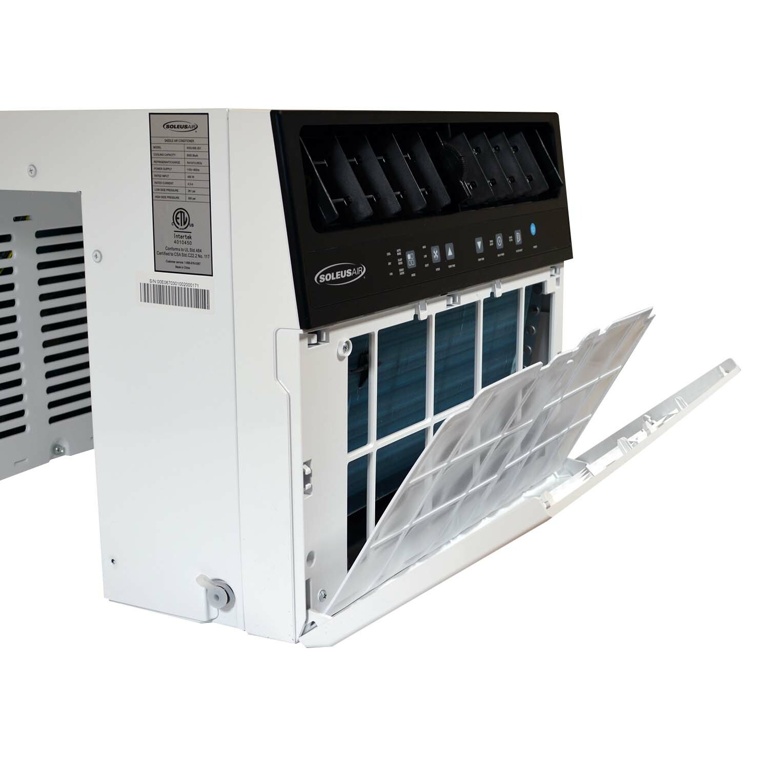 Refurbished 12000 BTU(ASHRAE) Saddle Window Air Conditioner with Wi-Fi 400 SQ.FT