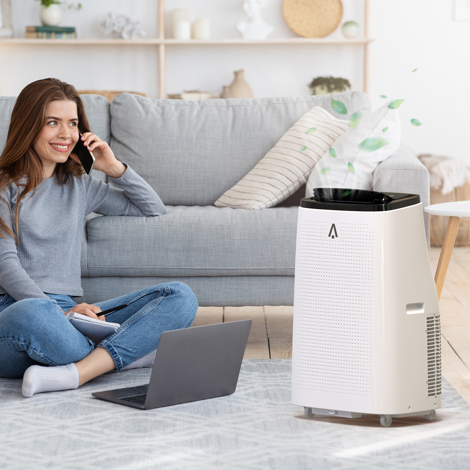 15,000 BTU Portable Air Conditioner w/Remote Control 3-in-1 AC Quiet 850 sq.ft
