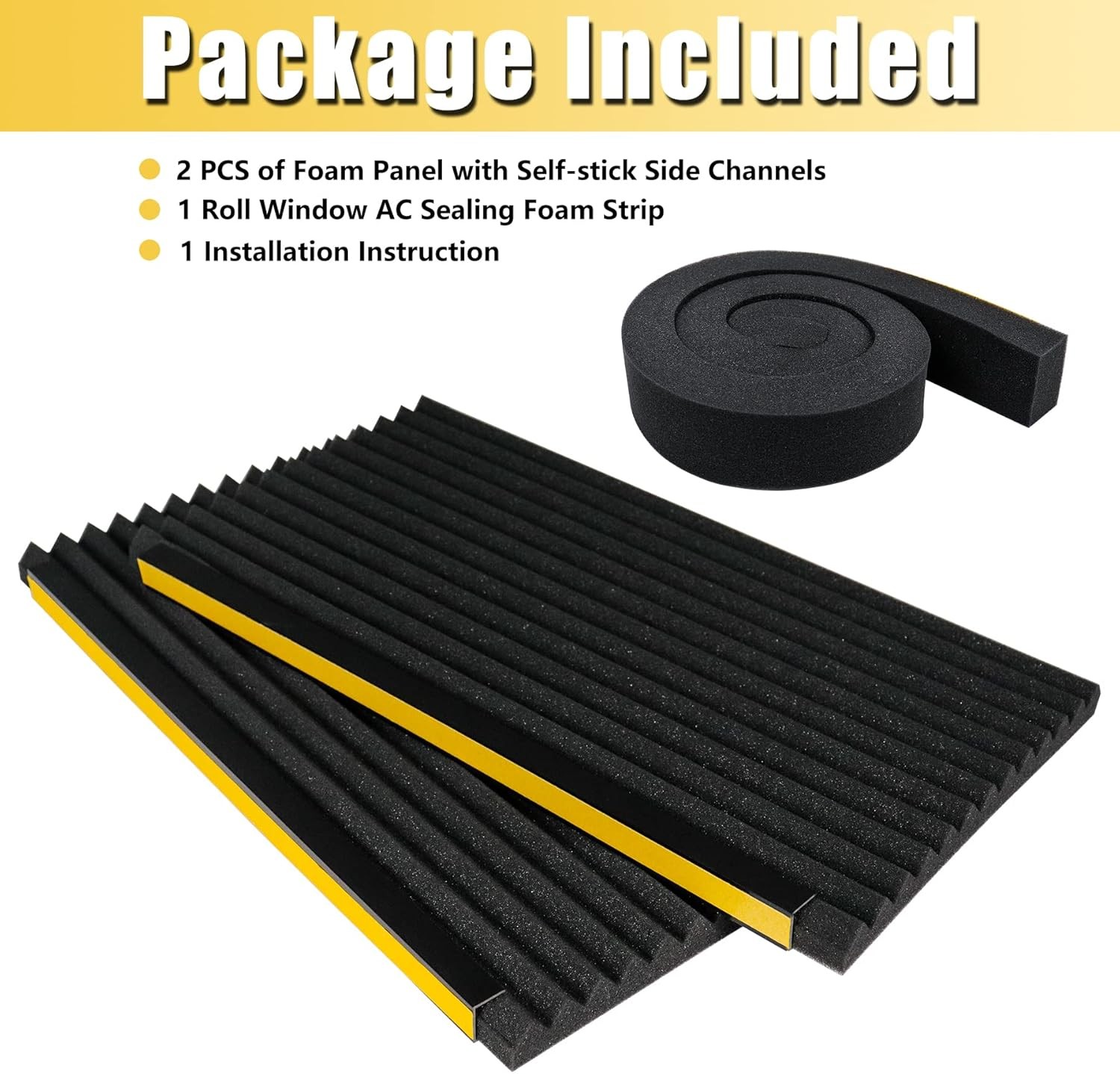 Window Air Conditioner Foam Insulated Panels 17″ H x 9″ W x 7 8″ T Window AC