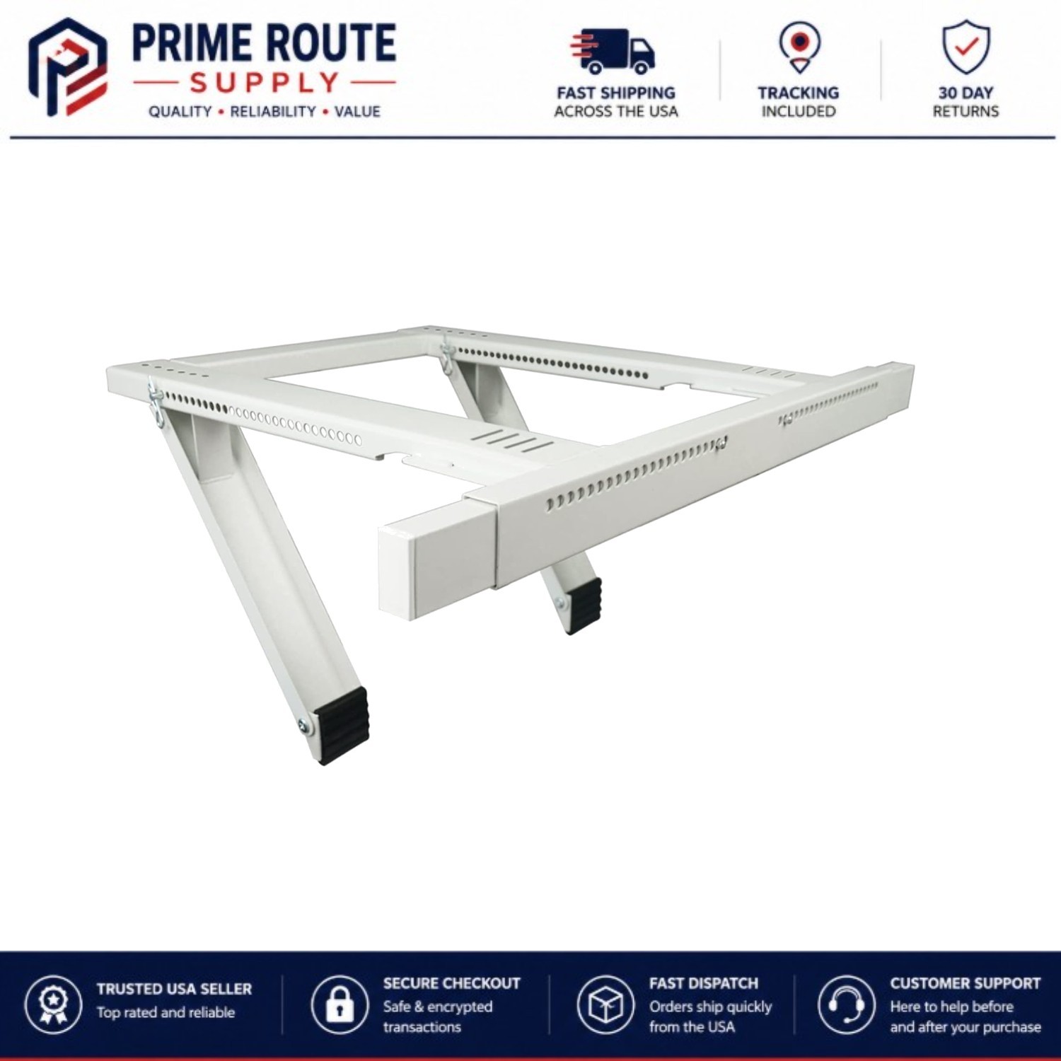 No Drill Window AC Support Bracket – Secure and Safe for Units Up to 200 lbs