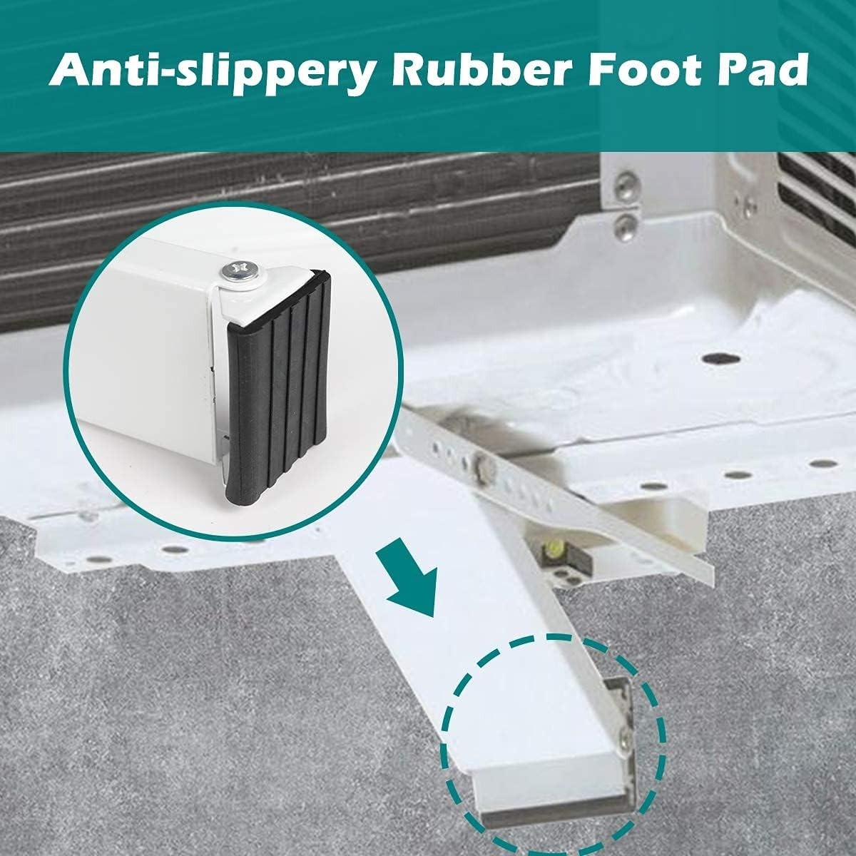 Heavy-Duty Window AC Support Bracket — Supports Up to 85lbs, Easy Indoor Install
