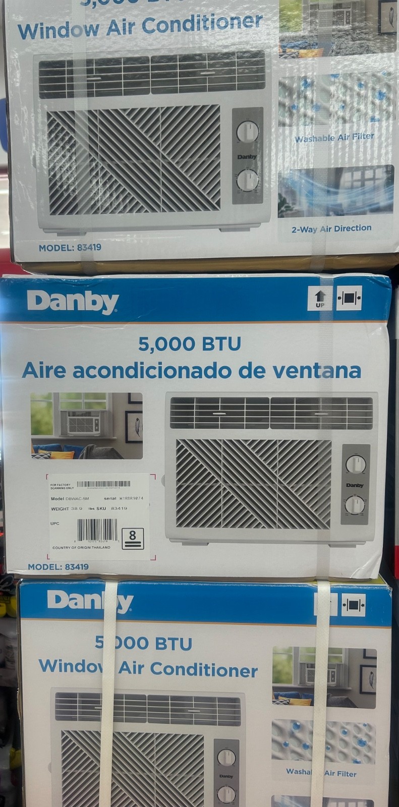 Danby Window Air Conditioner AC Unit Energy Star Remote Cooling White