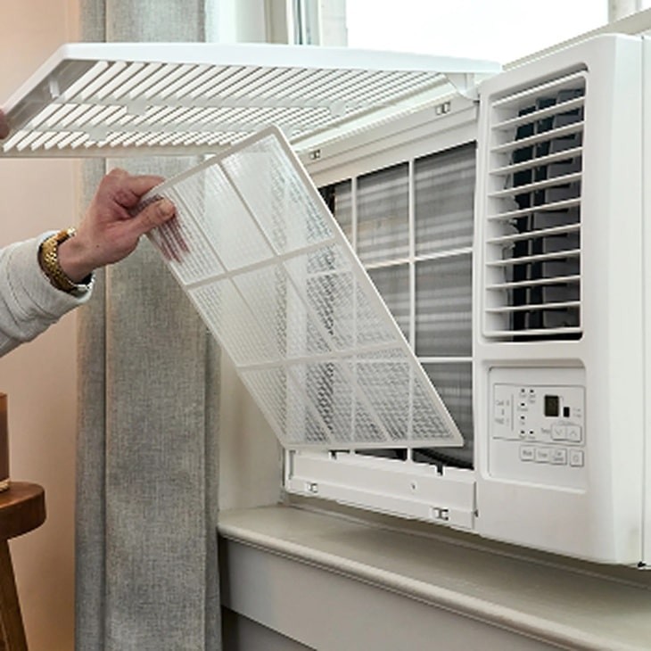 LG LW8023HRSM Smart Window Air Conditioner Cooling Heating 7600 BTU Refurbished