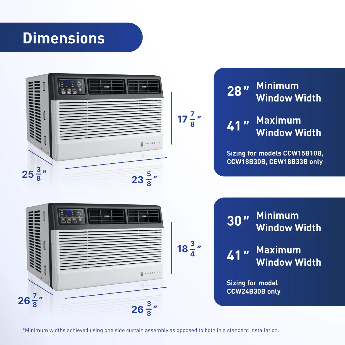 Friedrich 18,000 BTU Chill Premier Window Air Conditioner