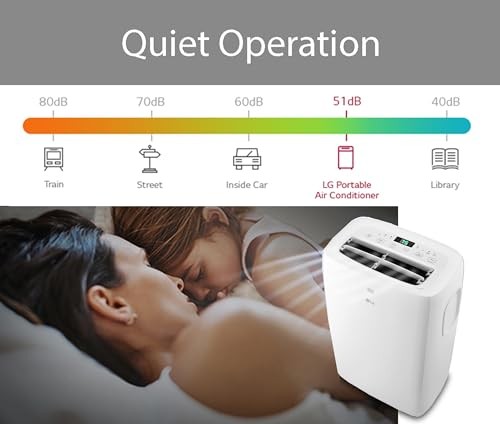 LG 6,000 BTU Portable Air Conditioner 115V Cools 250 Sq.Ft LP0621WSR – White