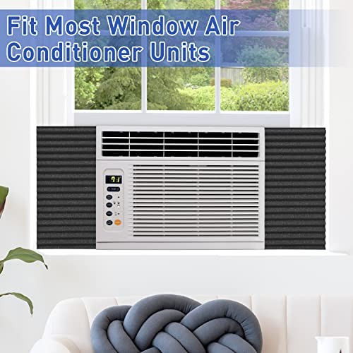 YoleShy Window Air Conditioner Side Panels Foam Panels for Window Air Black