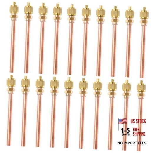 Service Access Valves Kit, 20PC Access Service Valve 1/4” SAE x 1/4” OD x
