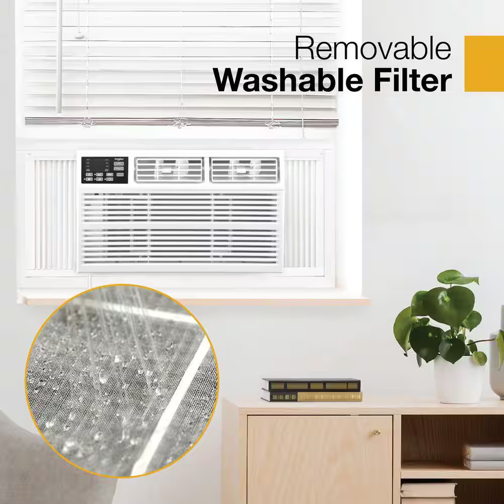 12,000 BTU 115V Window Air Conditioner Cools 550 Sq. Ft. with Remote in White