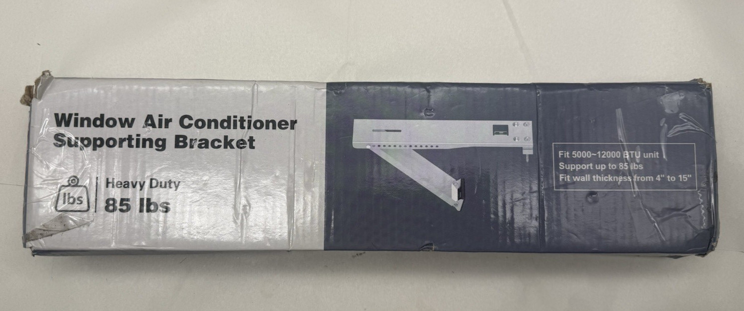 Window Air Conditioner Bracket Up to 85 lbs Designed to Fit 5,000 to 12,000 read
