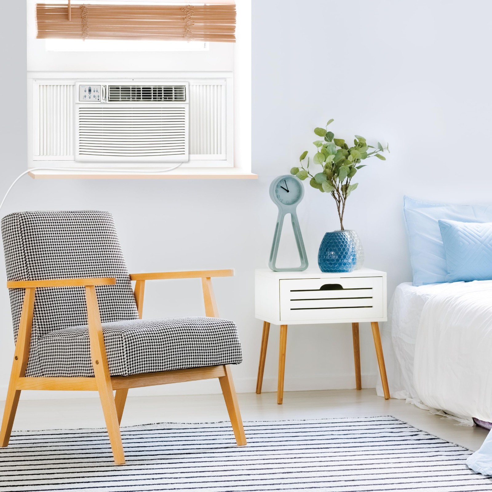 Keystone 23,200 BTU 230V Window-Wall Air Conditioner with 16,000 BTU Suppleme…